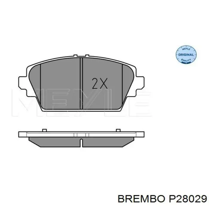 Гальмівні колодки Brembo P28029 ціна, від 22.93 USD