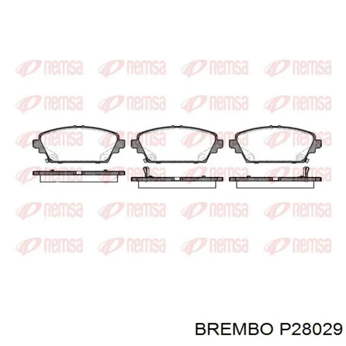 Купити P28029 Brembo Колодки гальмівні передні, дискові
