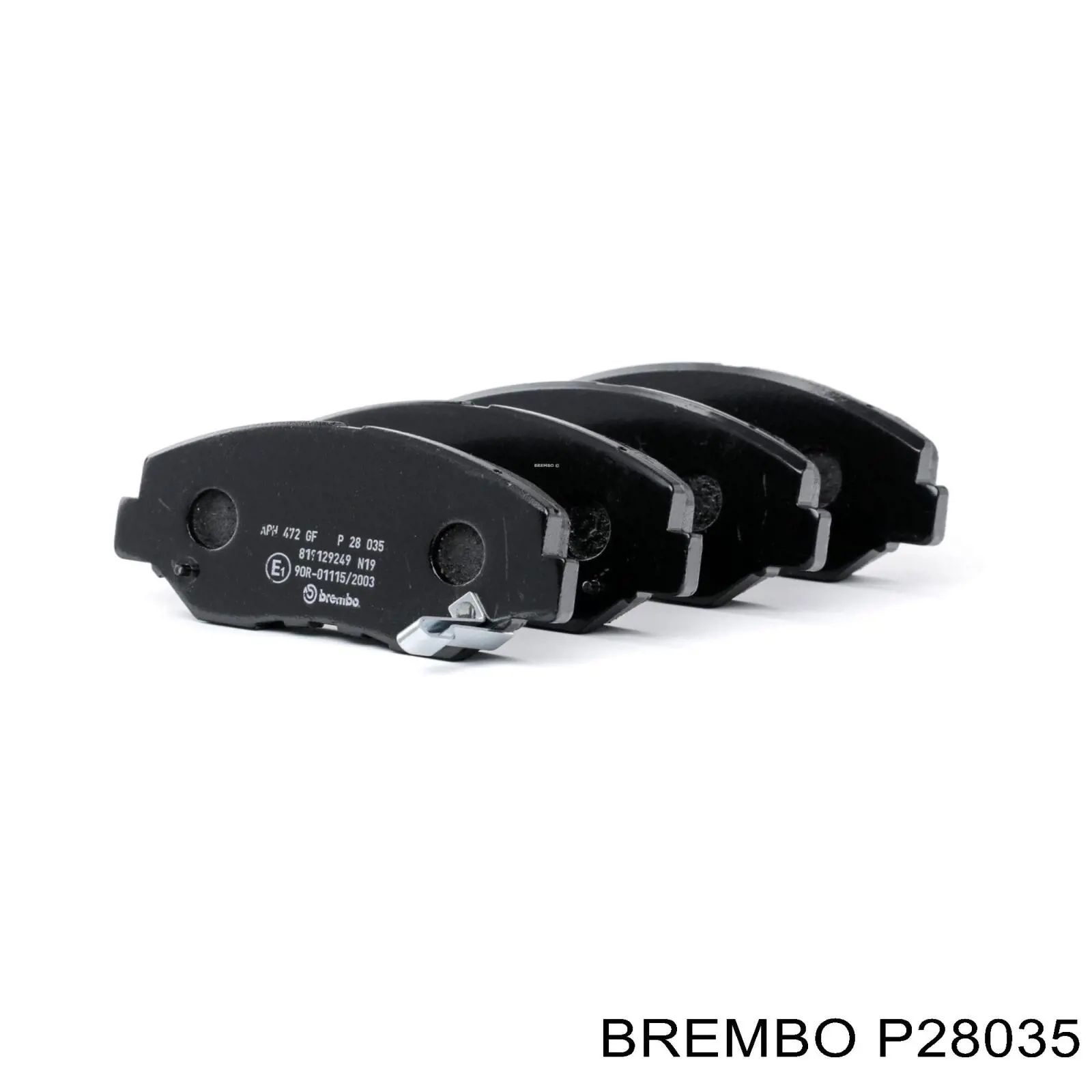 P28035 Brembo колодки гальмівні передні, дискові