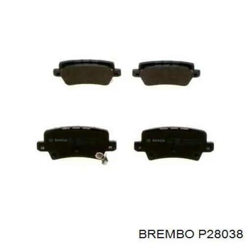 Купити P28038 Brembo Задні колодки