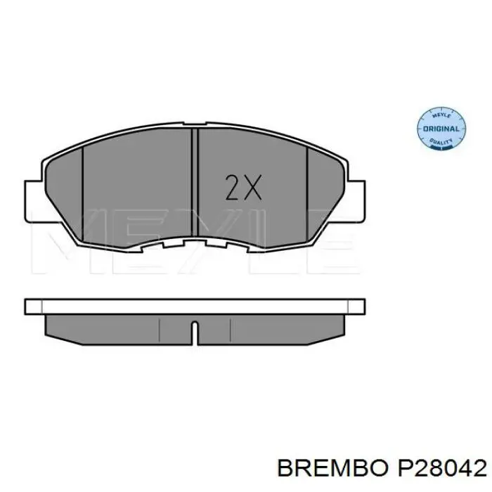 Передні тормозні колодки P28042 Brembo