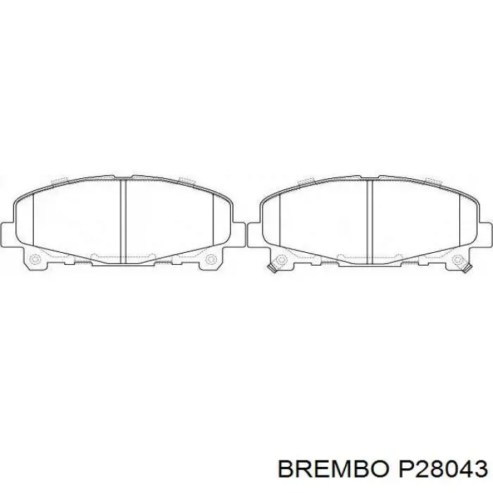 Тормозні колодки Brembo P28043