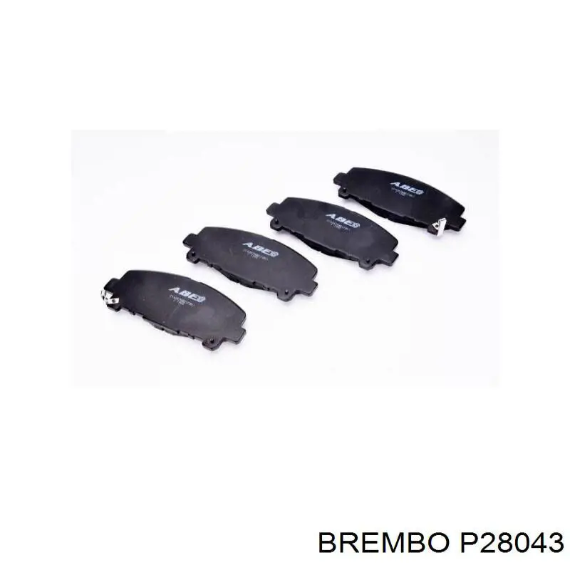 P28043 Brembo Передні гальмівні колодки