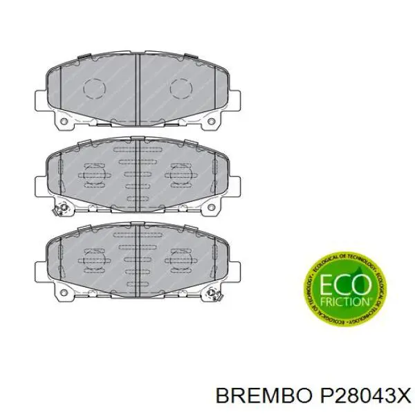 Тормозні колодки Brembo P28043X