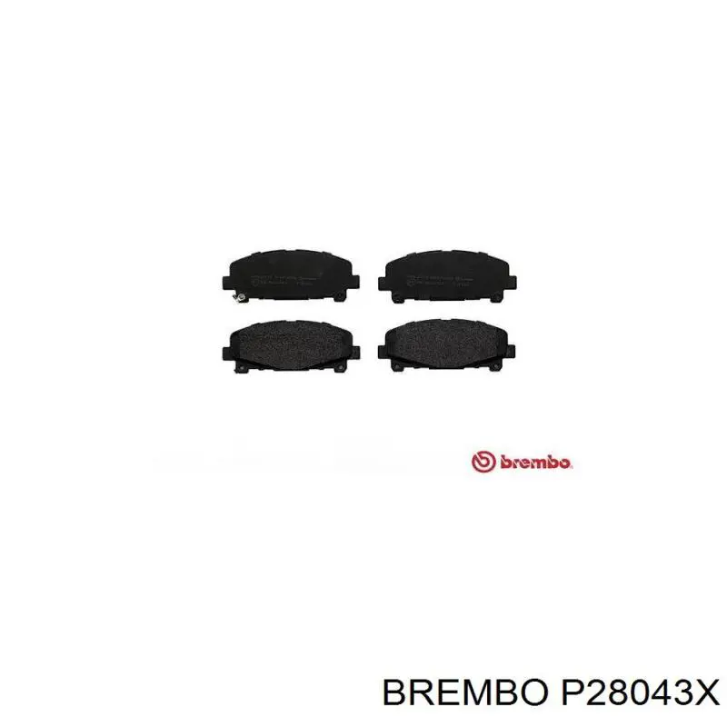 Передні тормозні колодки P28043X Brembo