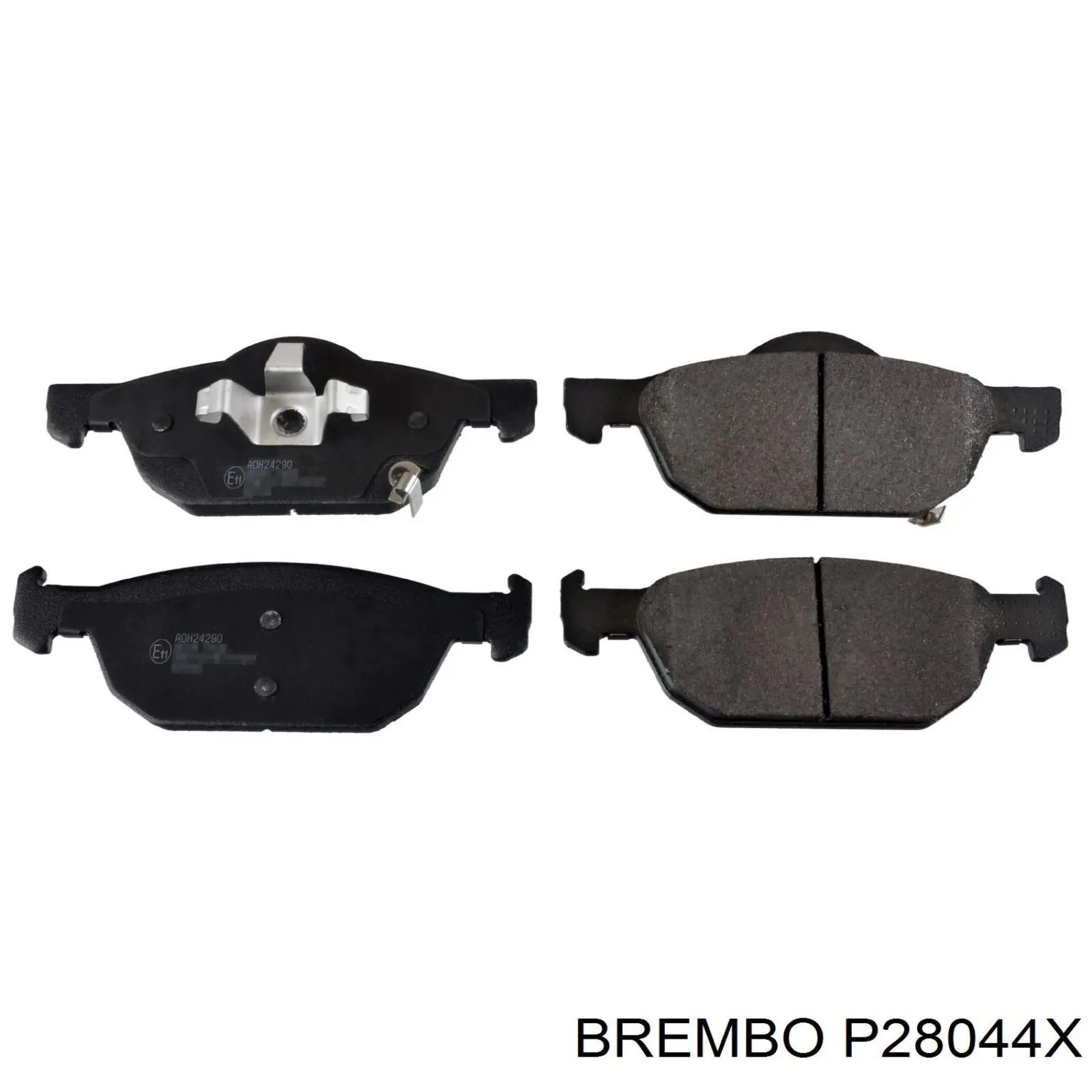 Колодки гальмівні передні, дискові P28044X Brembo