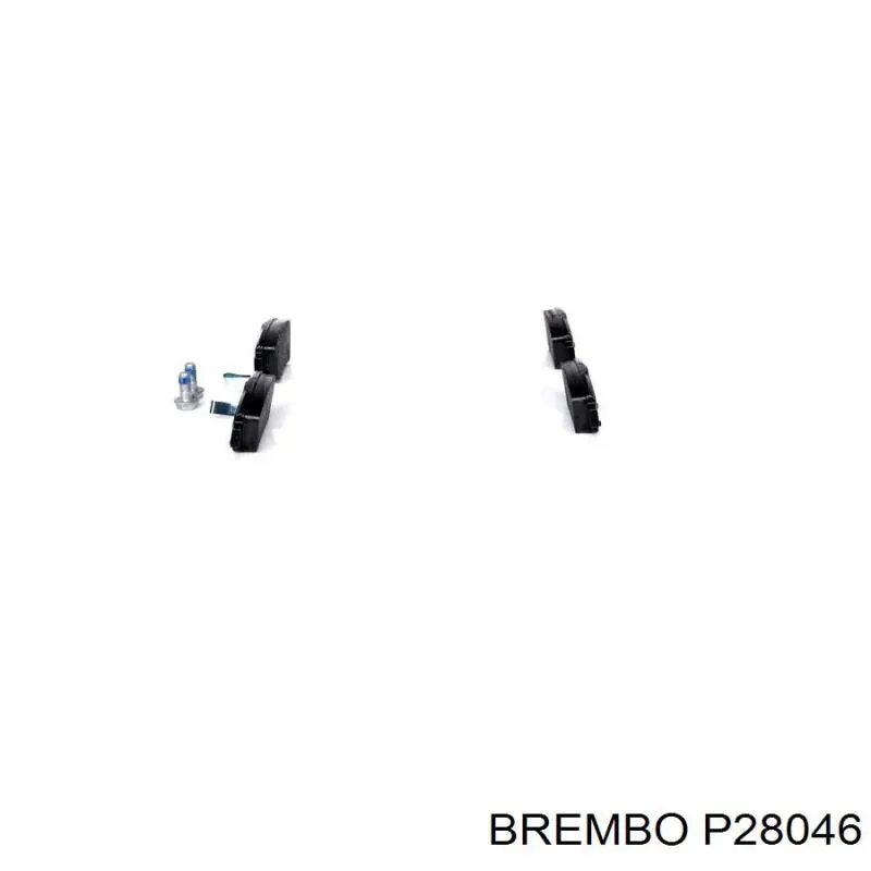 Купити P28046 Brembo Задні колодки
