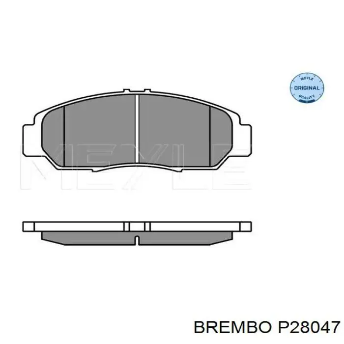 Купити P28047 Brembo Колодки гальмівні передні, дискові