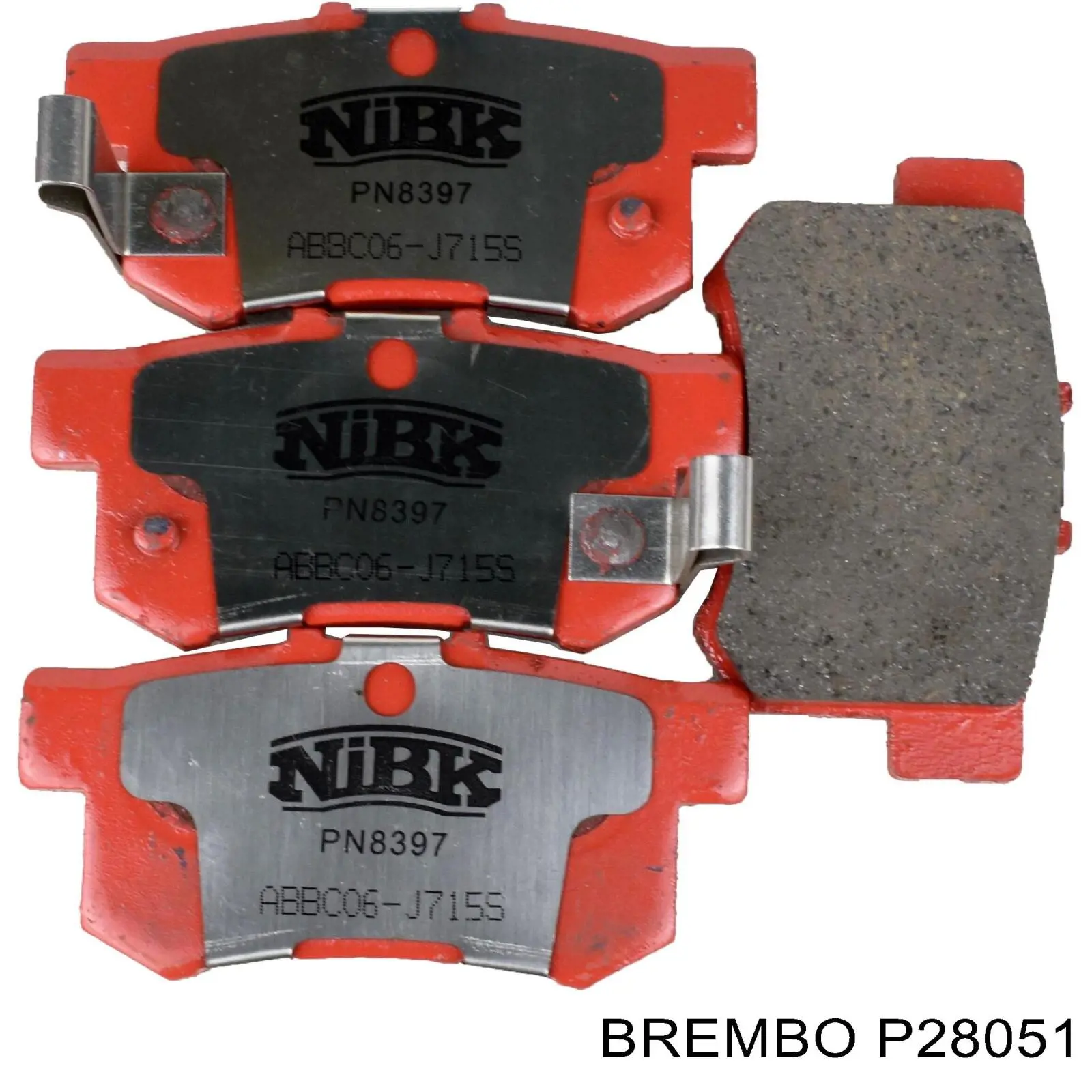 Задні гальмівні колодки P28051 Brembo