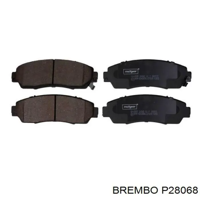 P28068 Brembo колодки гальмівні передні, дискові