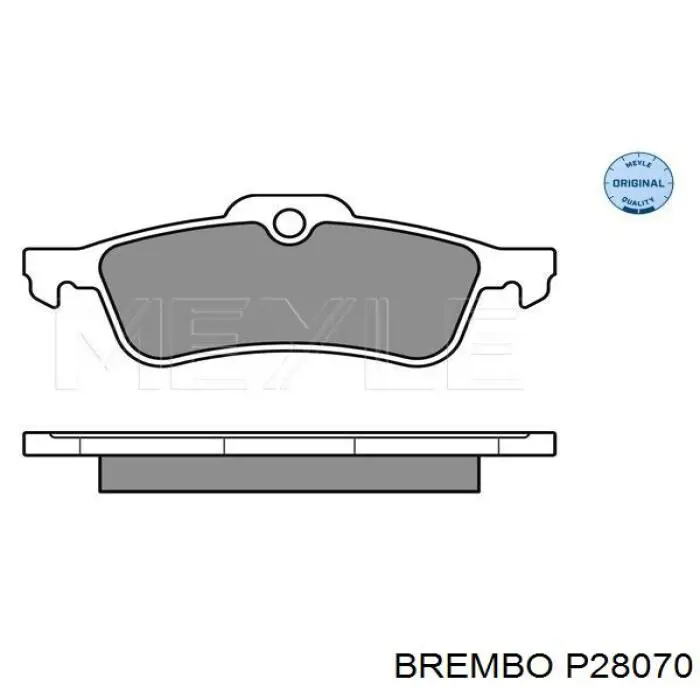 Задні дискові колодки Brembo P28070