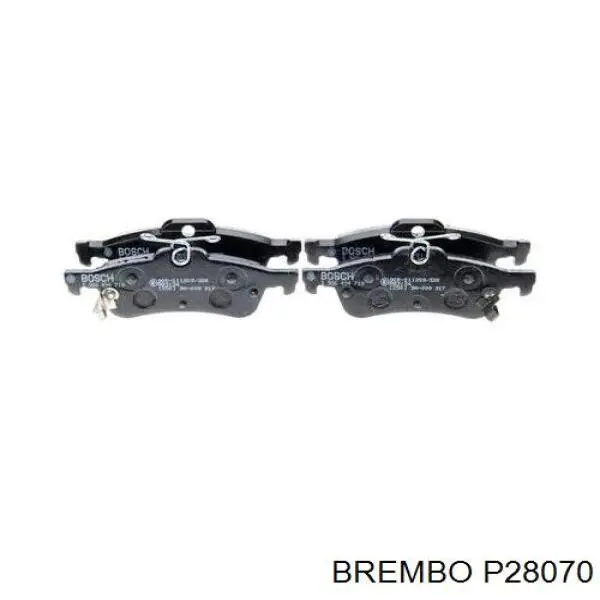 Купити P28070 Brembo Задні колодки