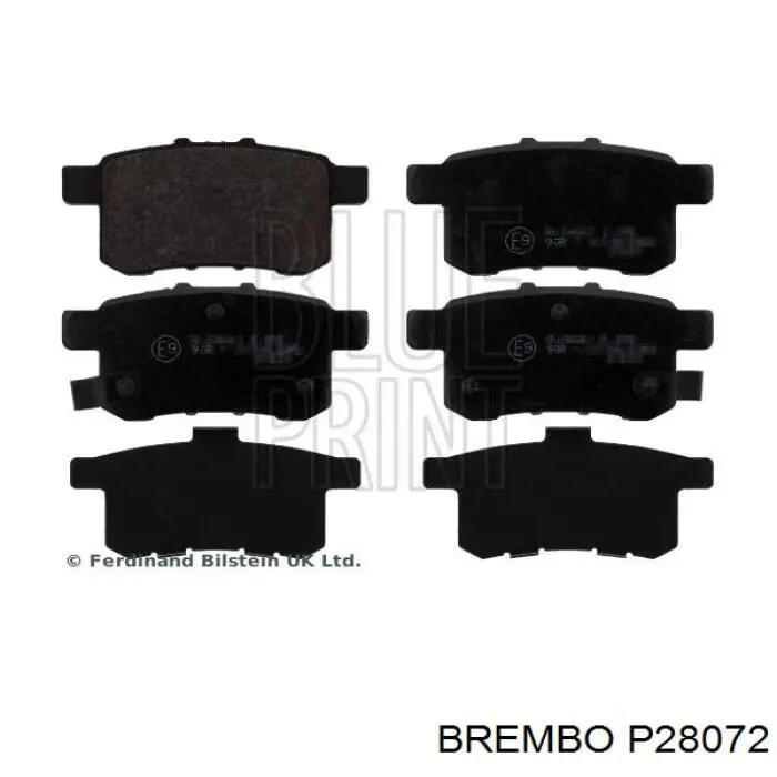 Купити P28072 Brembo Задні колодки