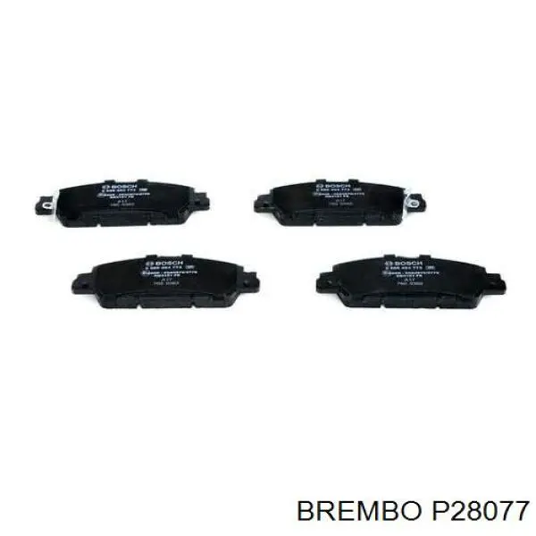 P28077 Brembo Передні гальмівні колодки