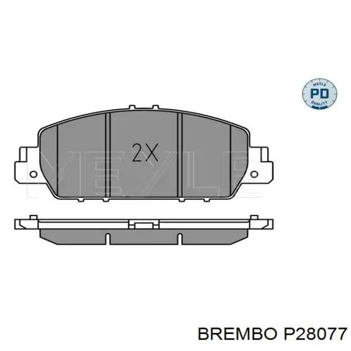 Передні тормозні колодки P28077 Brembo