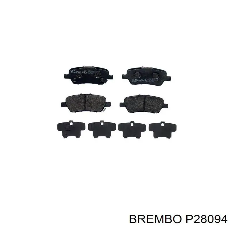 Задні гальмівні колодки Brembo P28094 ціна, від 28.47 USD