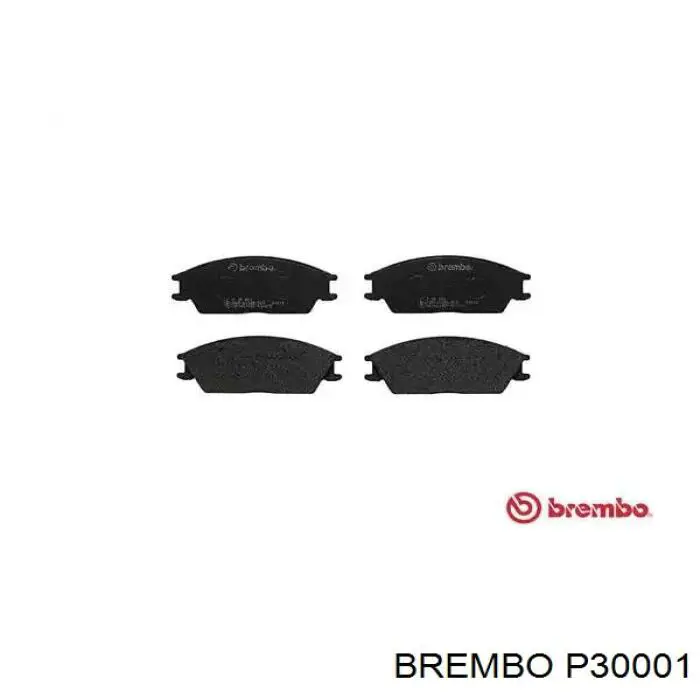 P30001 Brembo колодки гальмівні передні, дискові