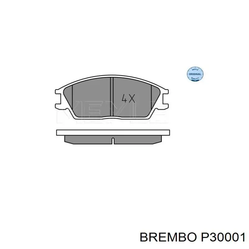 Тормозні колодки Brembo P30001
