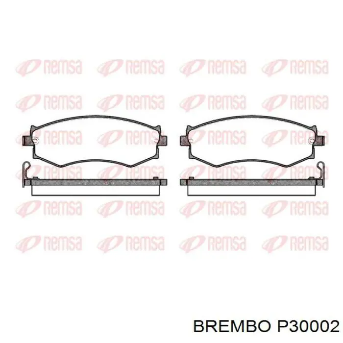 P30002 Brembo Передні гальмівні колодки