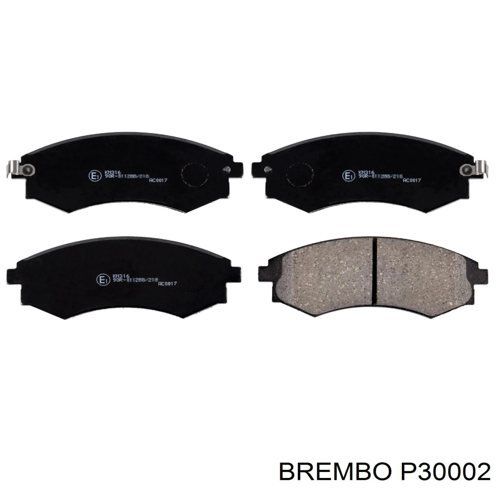 Купити P30002 Brembo Колодки гальмівні передні, дискові