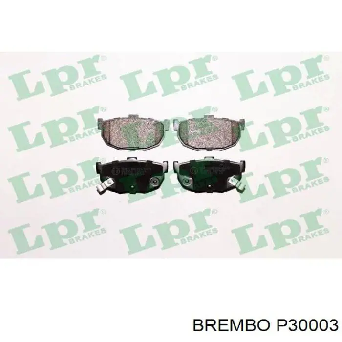 Задні гальмівні колодки P30003 Brembo