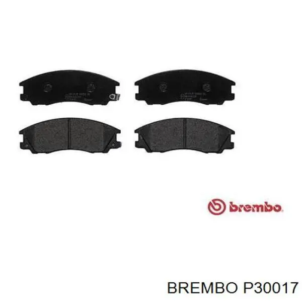 P30017 Brembo колодки гальмівні передні, дискові