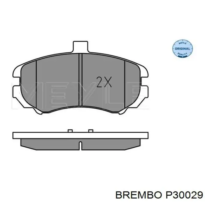 Купити P30029 Brembo Колодки гальмівні передні, дискові