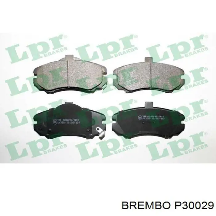 P30029 Brembo колодки гальмівні передні, дискові