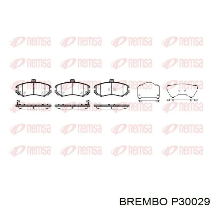 Тормозні колодки Brembo P30029