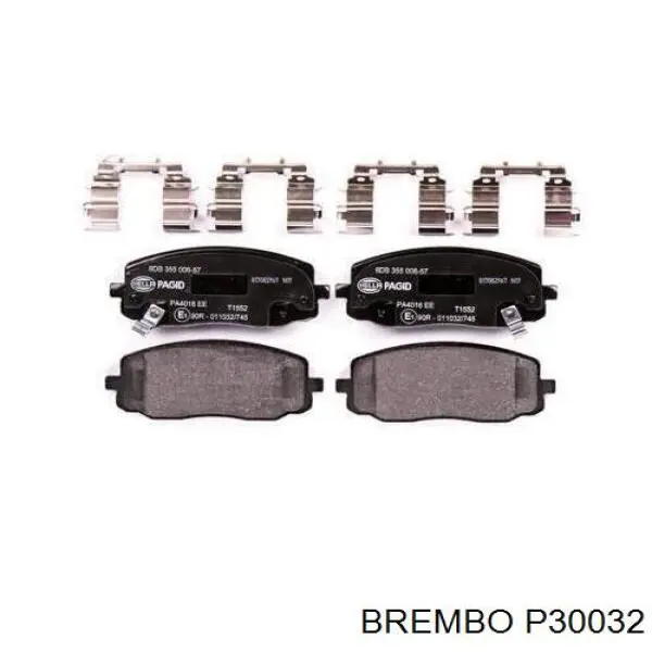 Тормозні колодки Brembo P30032
