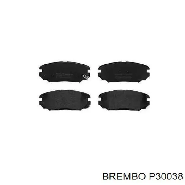 P30038 Brembo колодки гальмівні передні, дискові