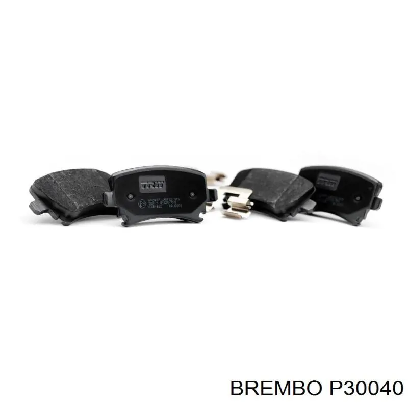 P30040 Brembo Колодки гальмівні задні, дискові