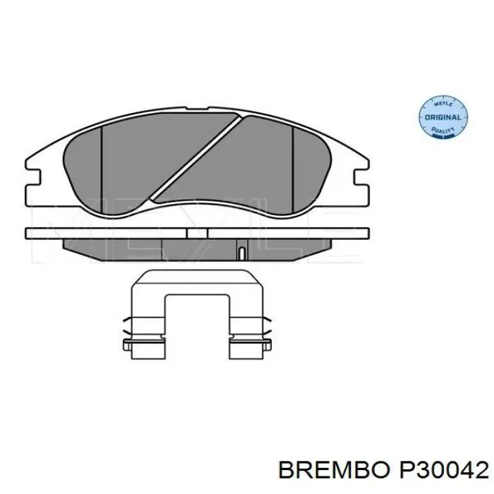 Купити P30042 Brembo Колодки гальмівні передні, дискові