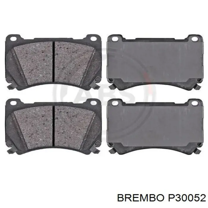 P30052 Brembo колодки гальмівні передні, дискові