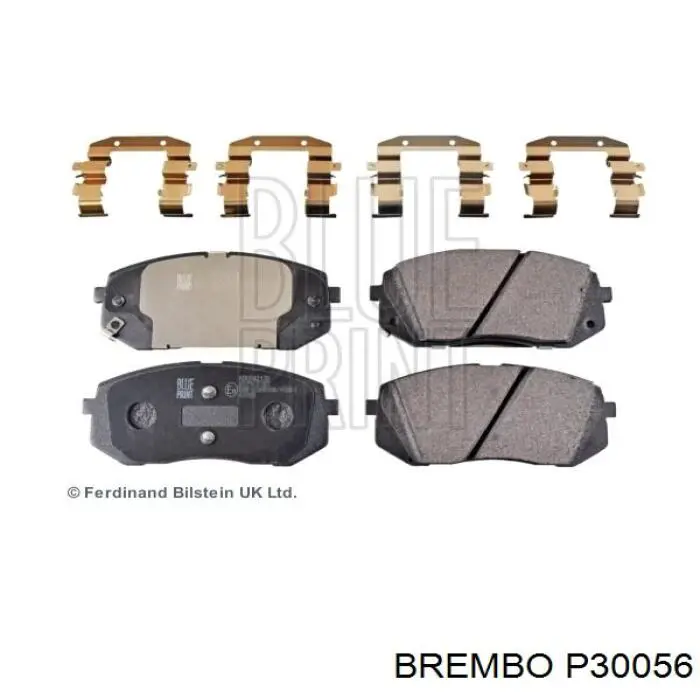 P30056 Brembo колодки гальмівні передні, дискові