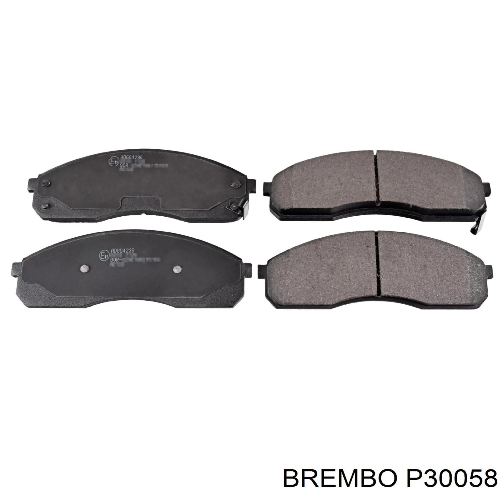 Колодки гальмівні передні, дискові P30058 Brembo