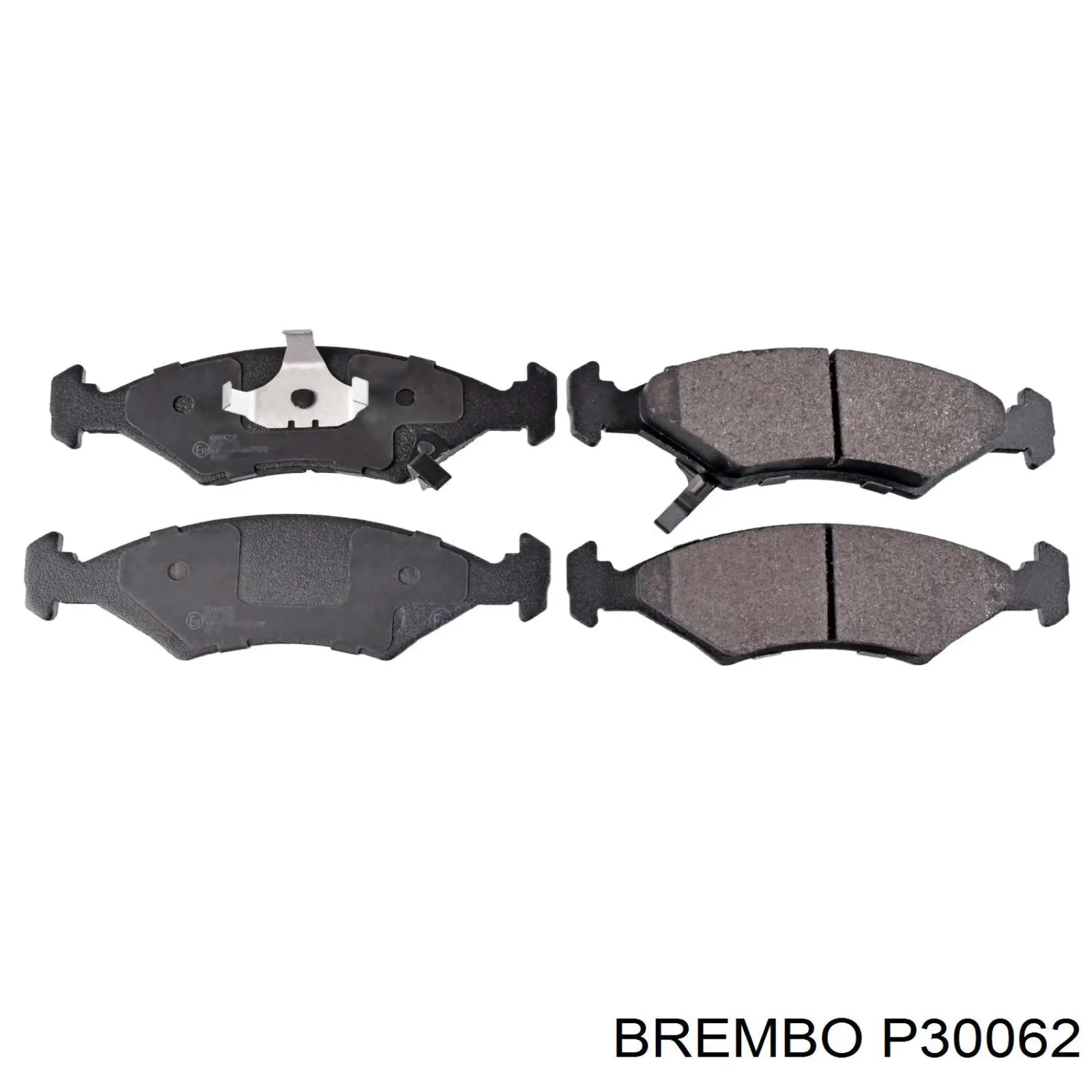 P30062 Brembo колодки гальмівні передні, дискові