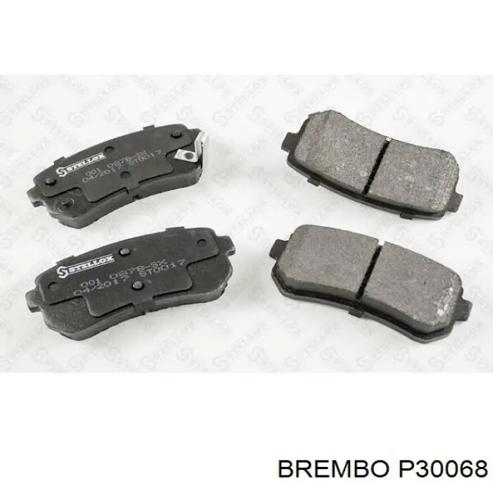 Задні гальмівні колодки P30068 Brembo
