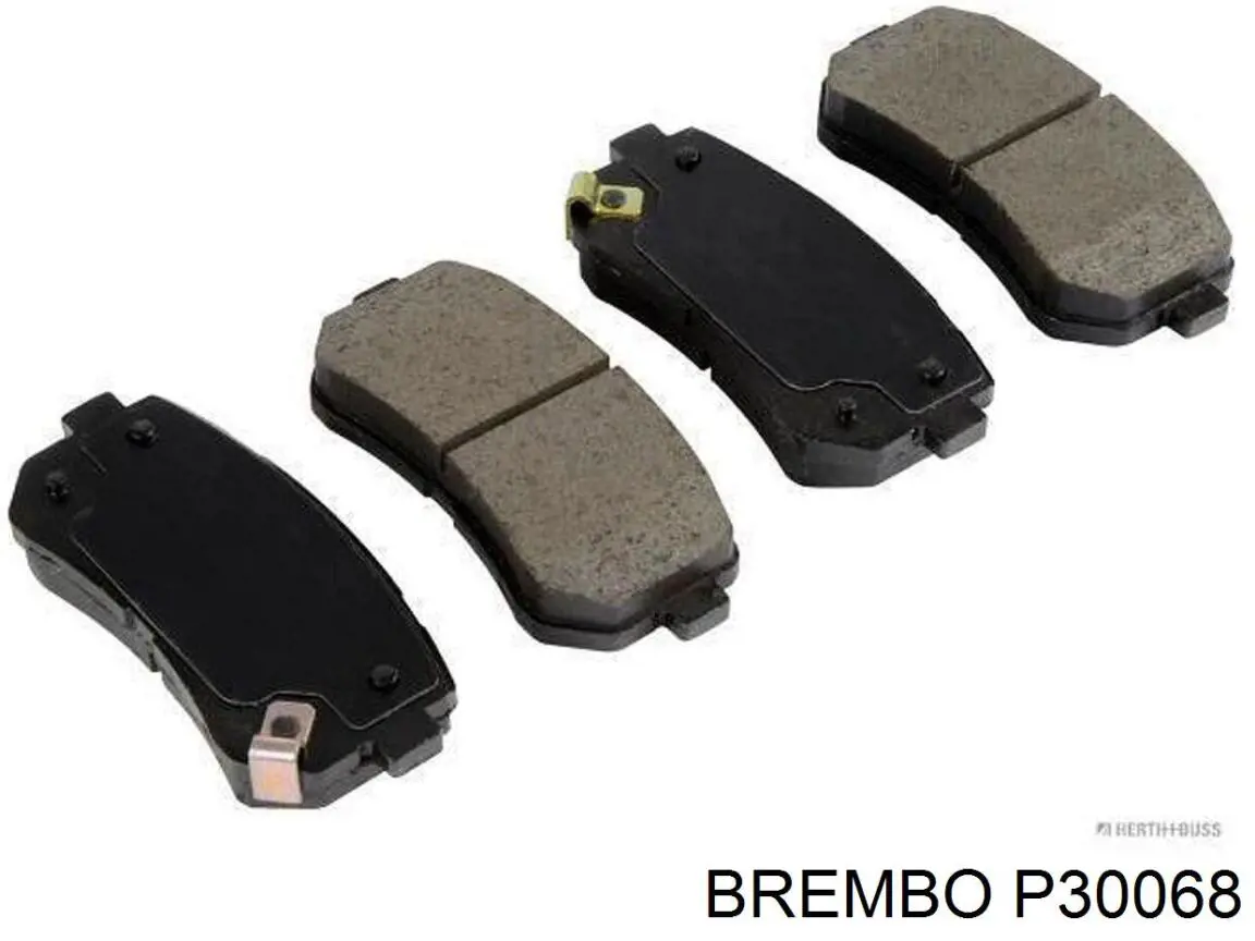 P30068 Brembo Колодки гальмівні задні, дискові