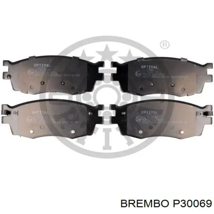 Передні тормозні колодки P30069 Brembo