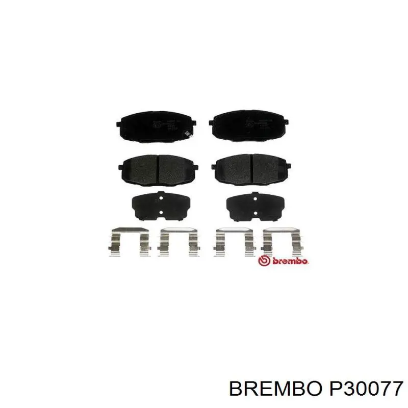 P30077 Brembo Передні гальмівні колодки