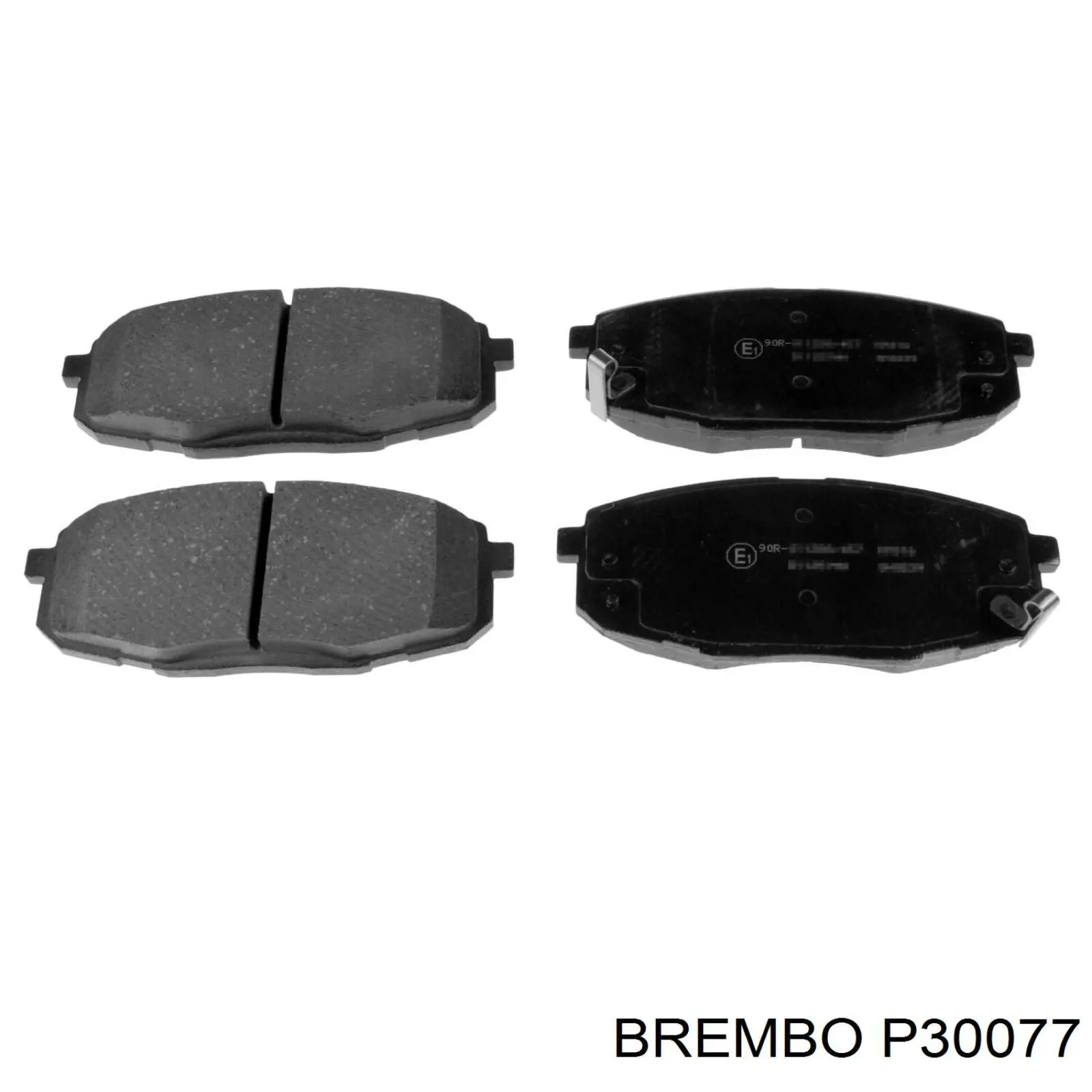 P30077 Brembo колодки гальмівні передні, дискові
