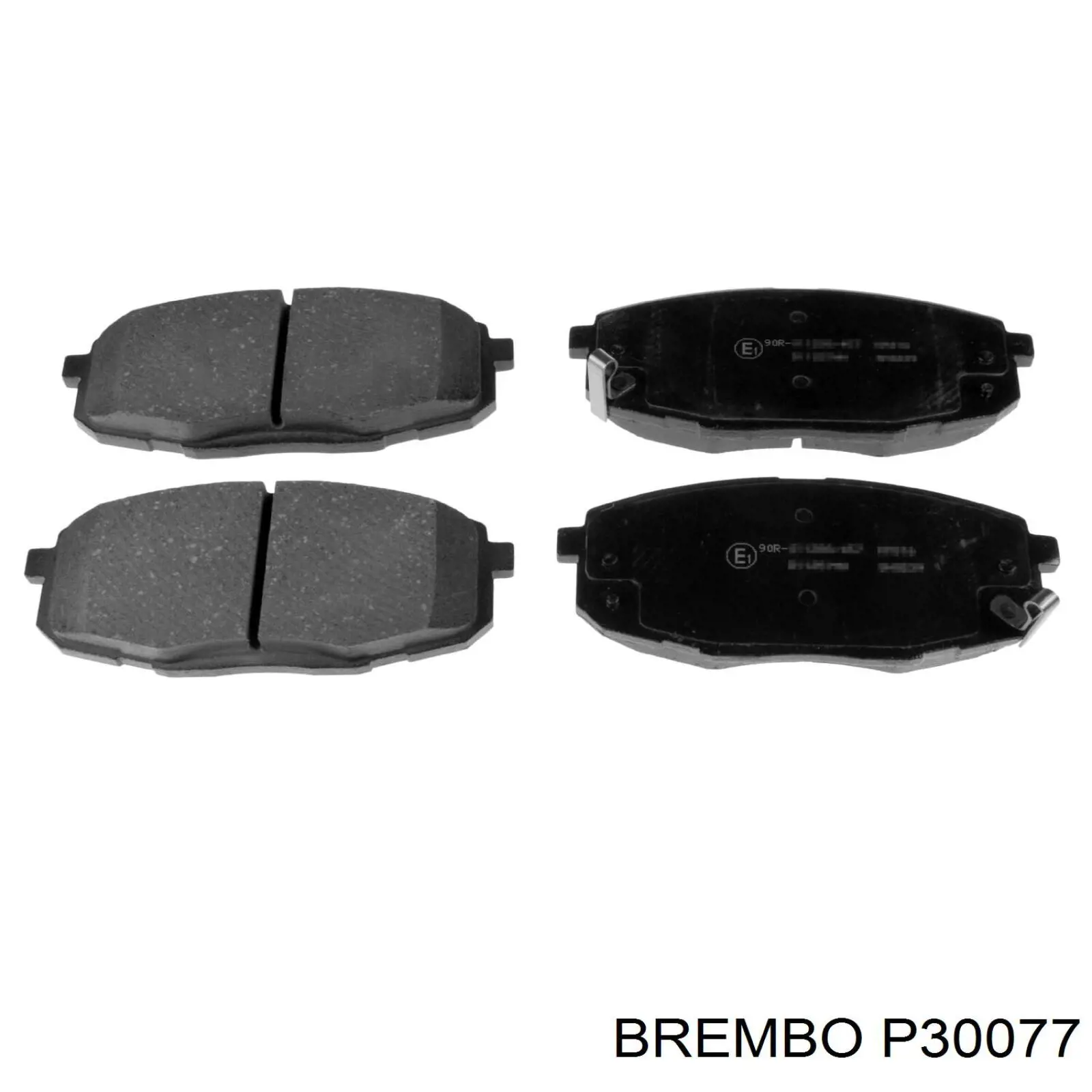 Колодки гальмівні передні, дискові P30077 Brembo