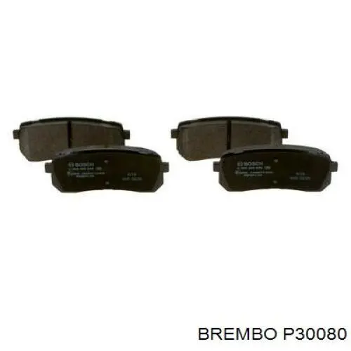 Задні гальмівні колодки P30080 Brembo