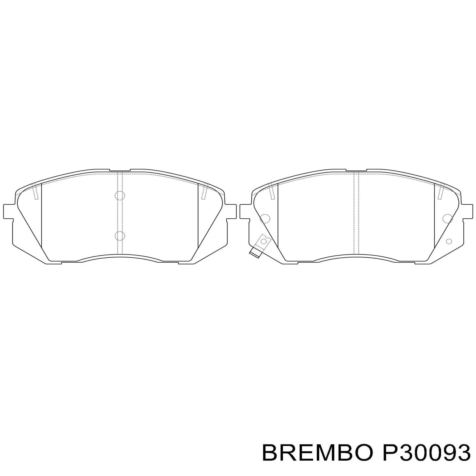 Передні тормозні колодки P30093 Brembo