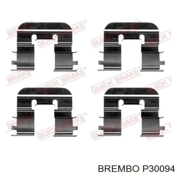 Купити P30094 Brembo Задні колодки
