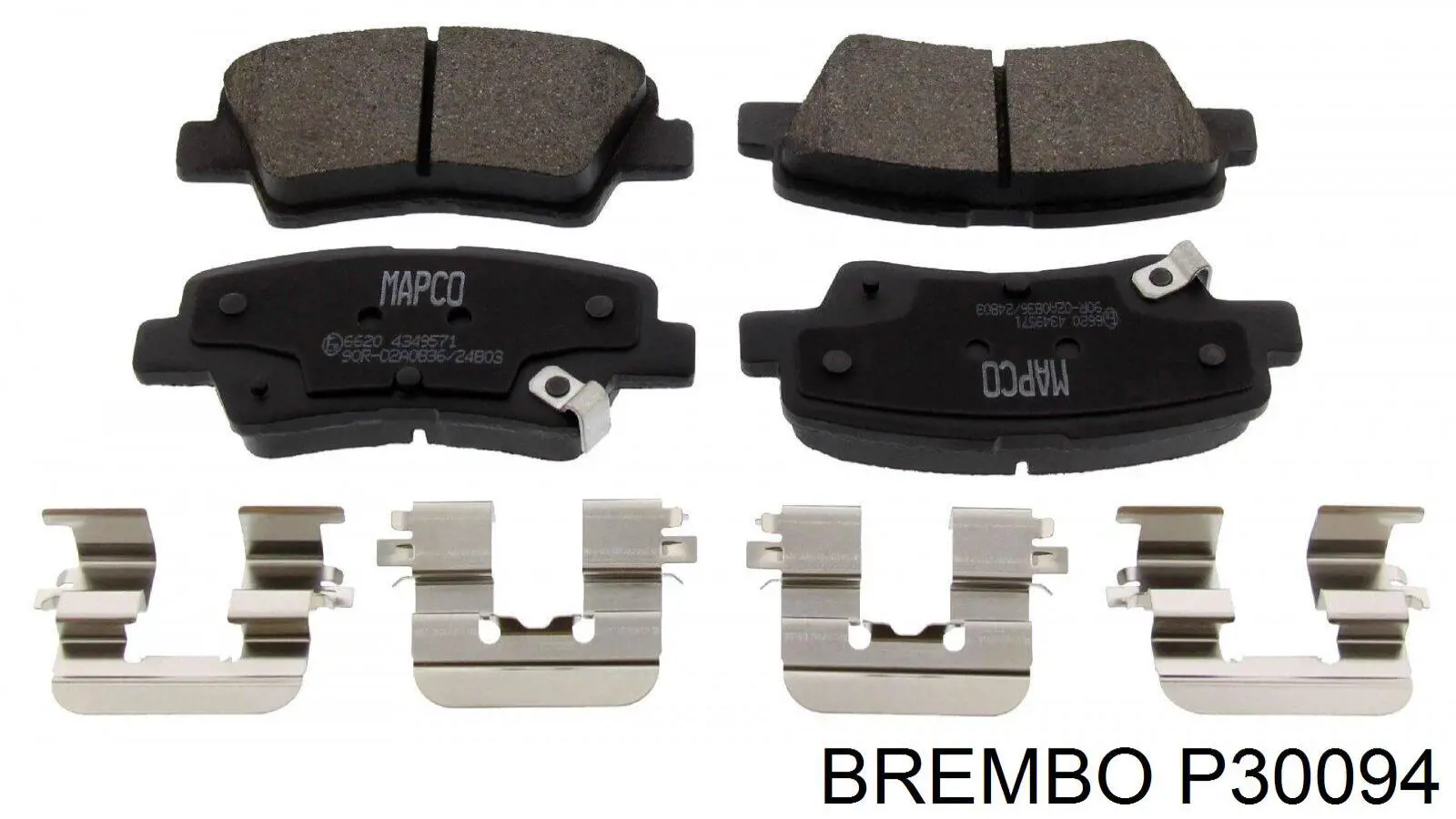 Задні гальмівні колодки P30094 Brembo