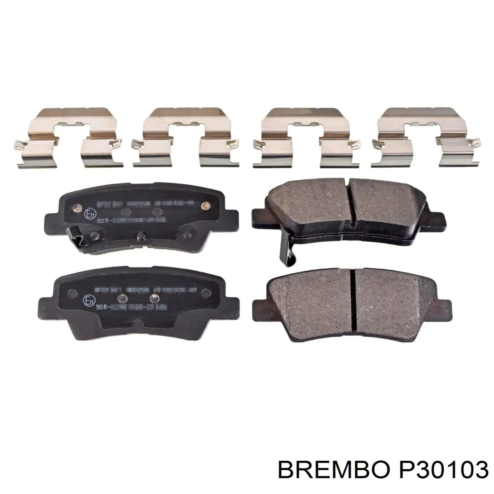 Колодки гальмові задні, дискові P30103 Brembo