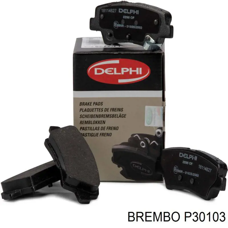 Задні дискові колодки Brembo P30103