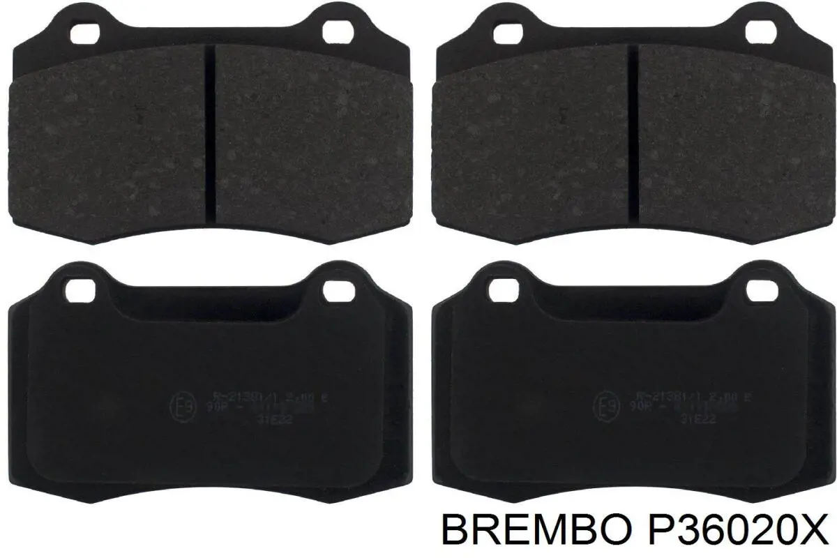 Задні гальмівні колодки Brembo P36020X ціна, від 26.86 USD